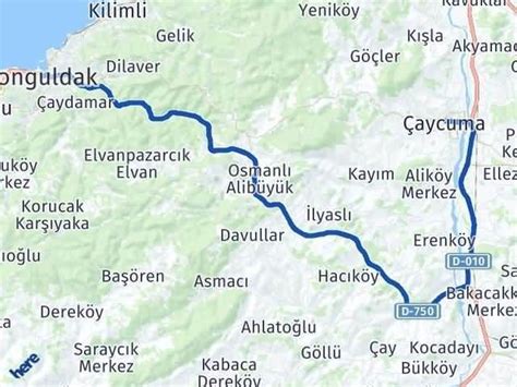 zonguldak nevşehir yol haritası